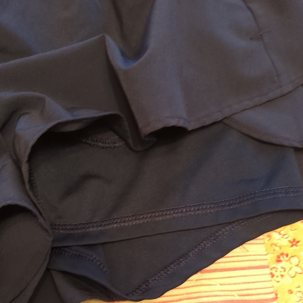 Avia Women's Dark and Light Blue Athletic Shorts - Picture 3 of 5